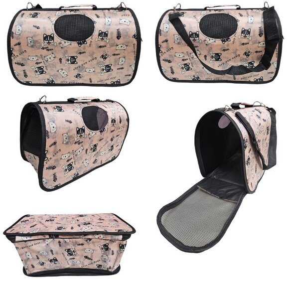 Pet Carrier for Cat, Dog or Other Pets, Cats and Dogs Print - Picture 6 of 7